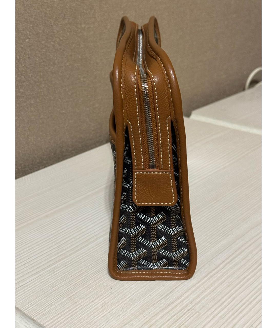 GOYARD Оранжевая кожаная папка для документов, фото 4