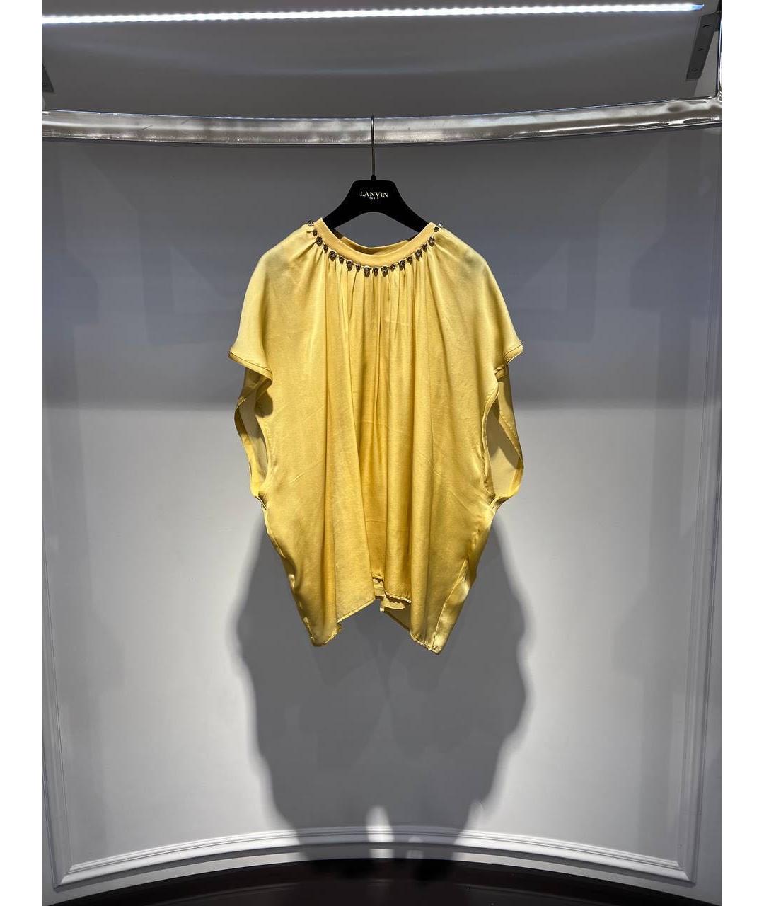 LANVIN Желтая блузы, фото 3
