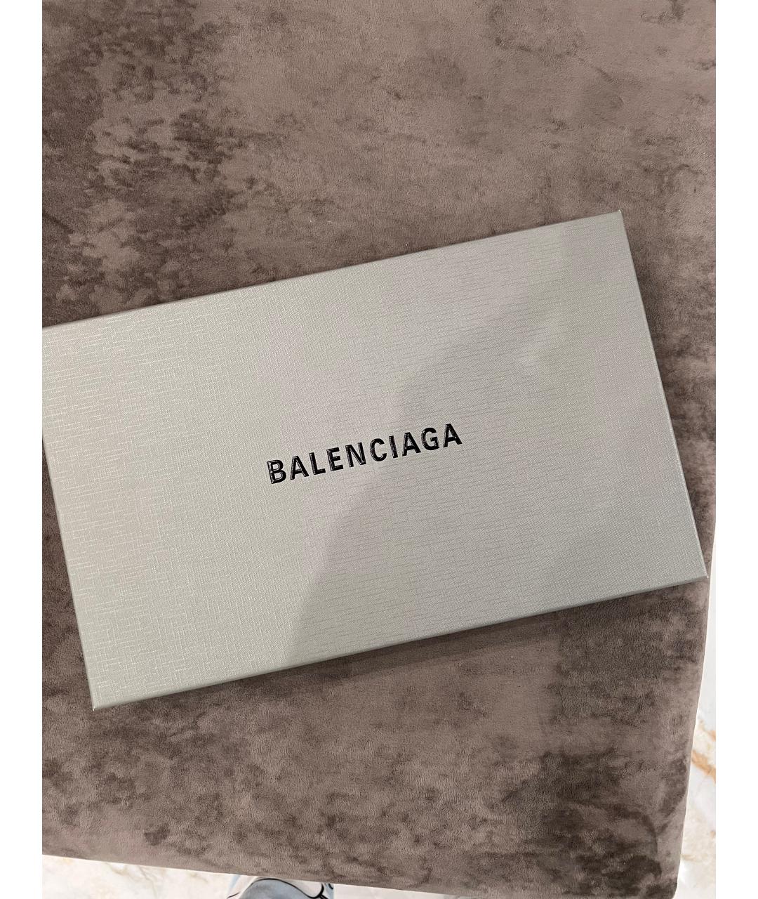 BALENCIAGA Серый шерстяной платок, фото 3