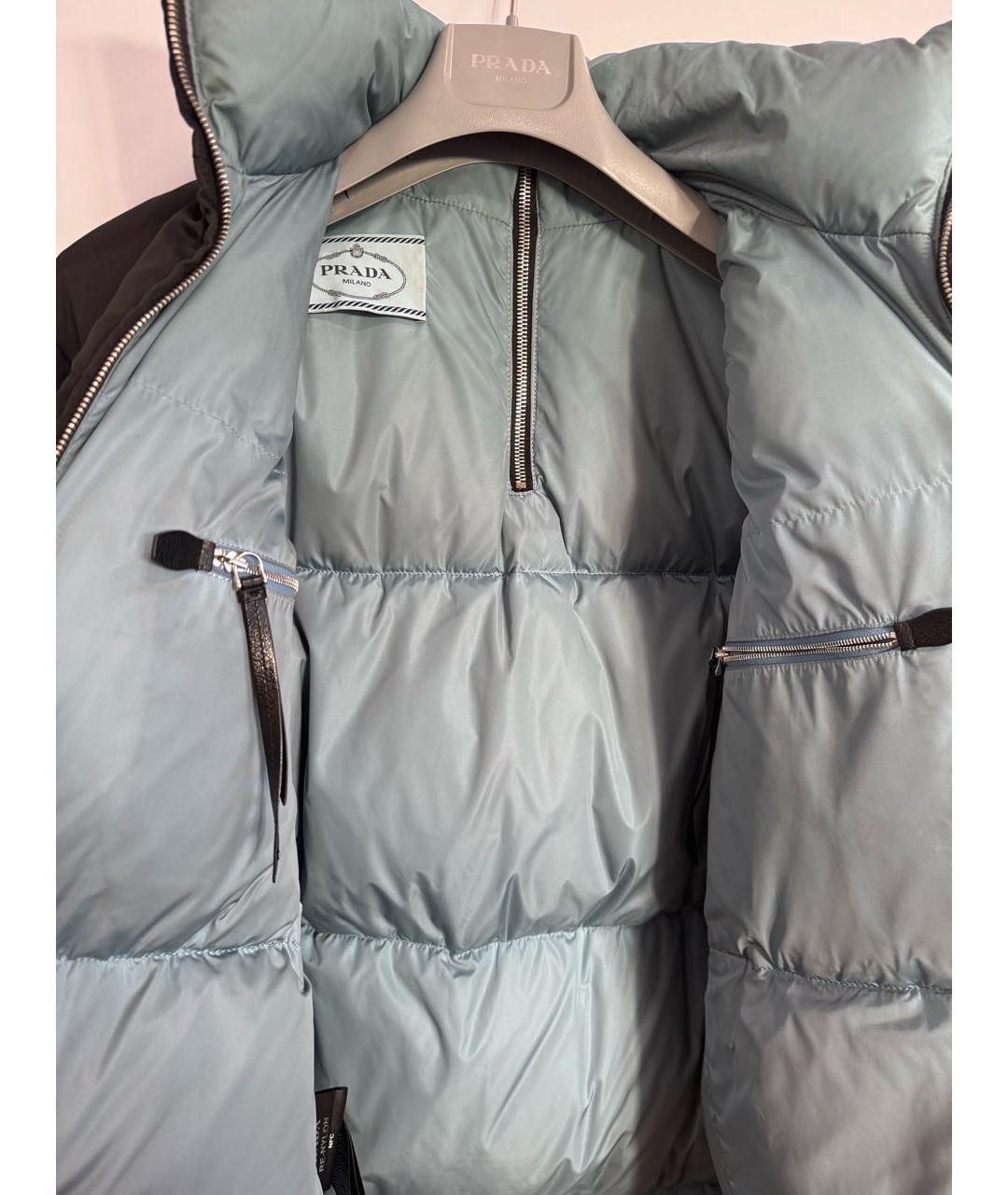 PRADA Черная полиэстеровая куртка, фото 5