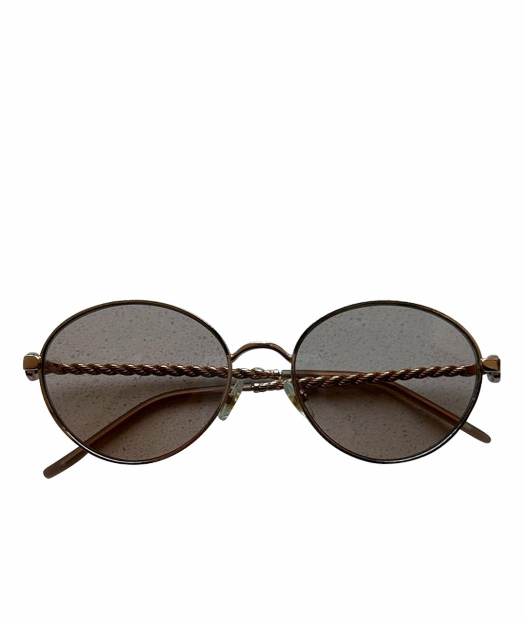 ELIE SAAB Розовые металлические солнцезащитные очки, фото 1