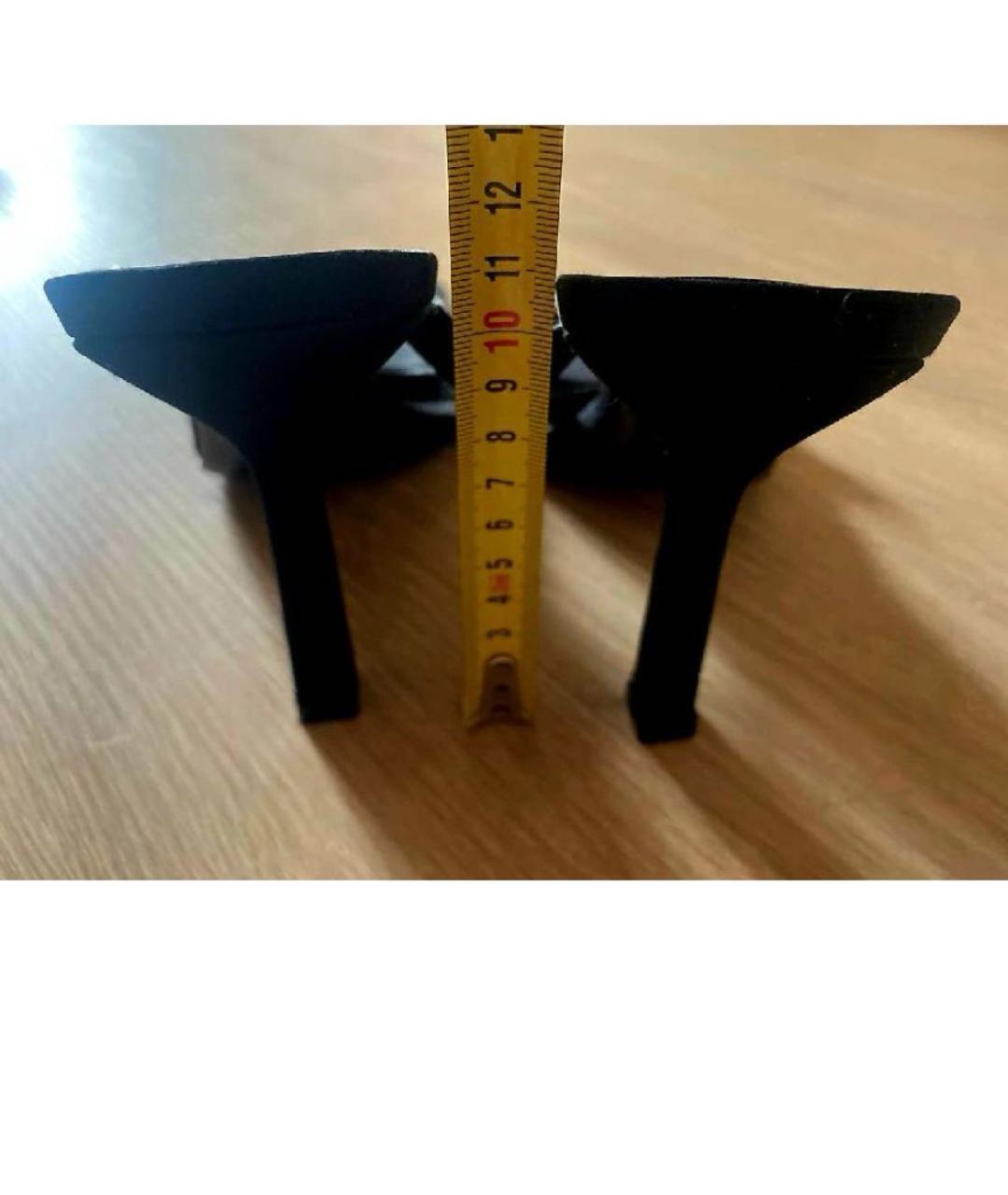 VERSACE Черные босоножки, фото 5