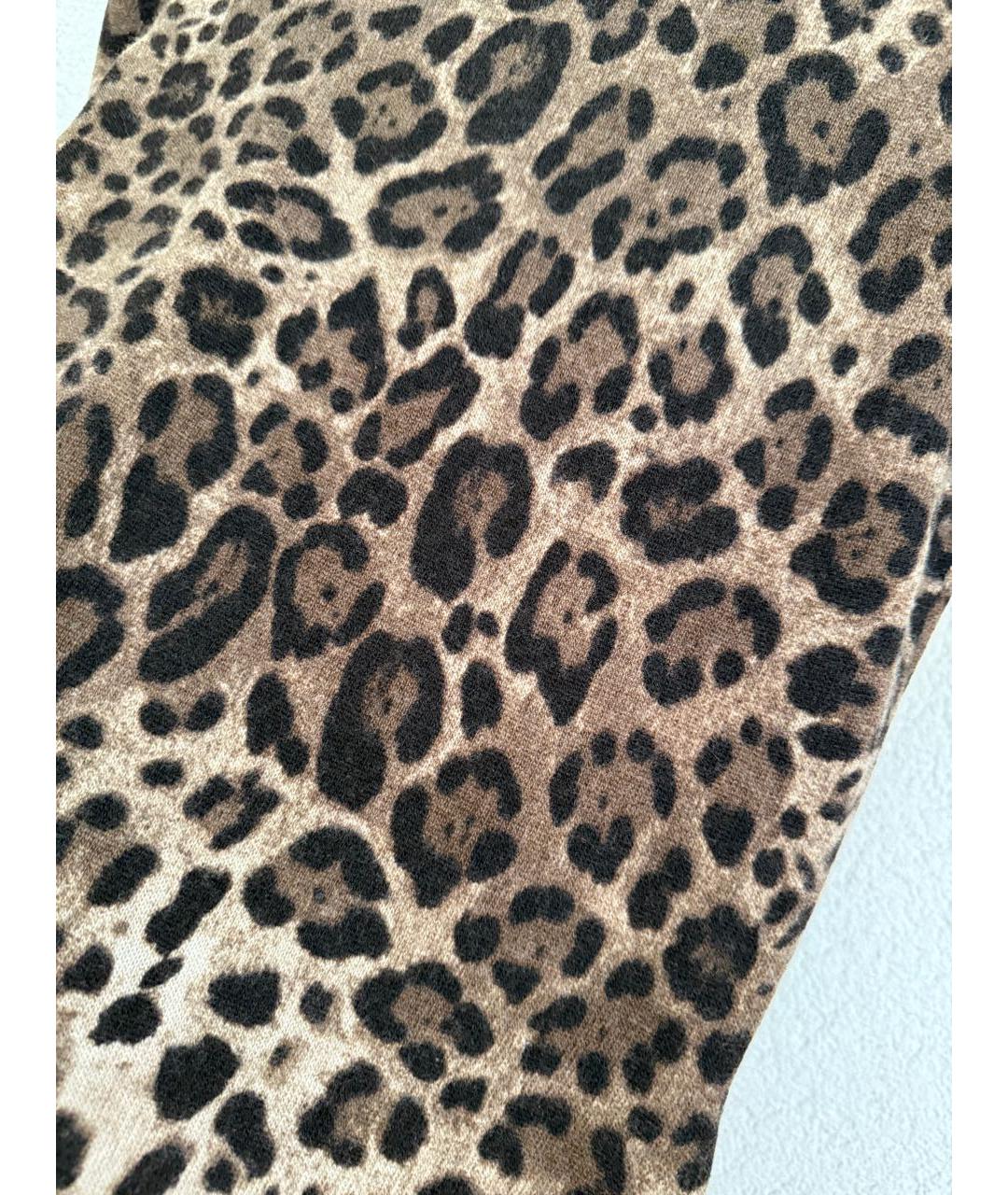 DOLCE&GABBANA Коричневое шерстяное повседневное платье, фото 4