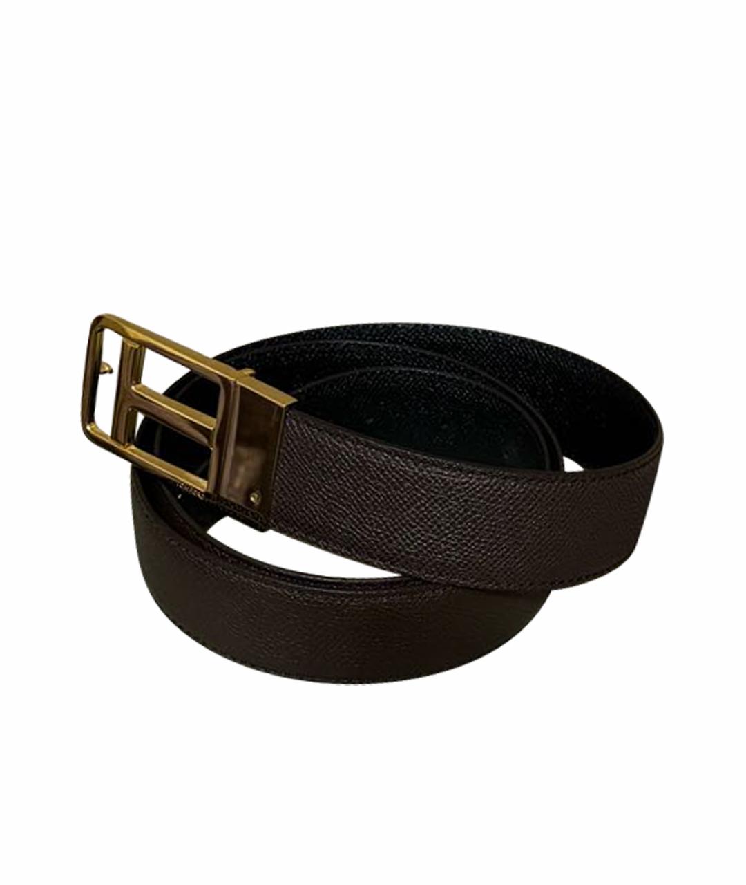 TOM FORD Черный кожаный ремень, фото 1