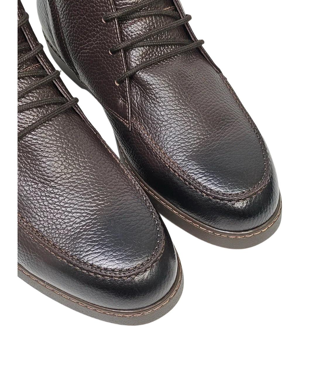 DOUCAL'S Коричневые кожаные высокие ботинки, фото 6