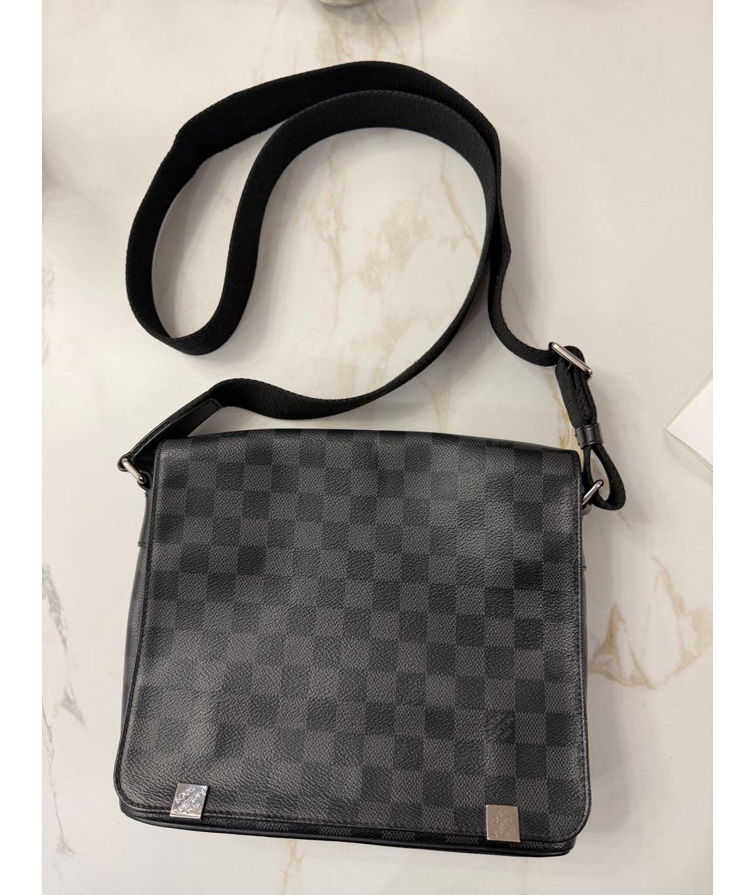 LOUIS VUITTON Черная сумка на плечо, фото 8