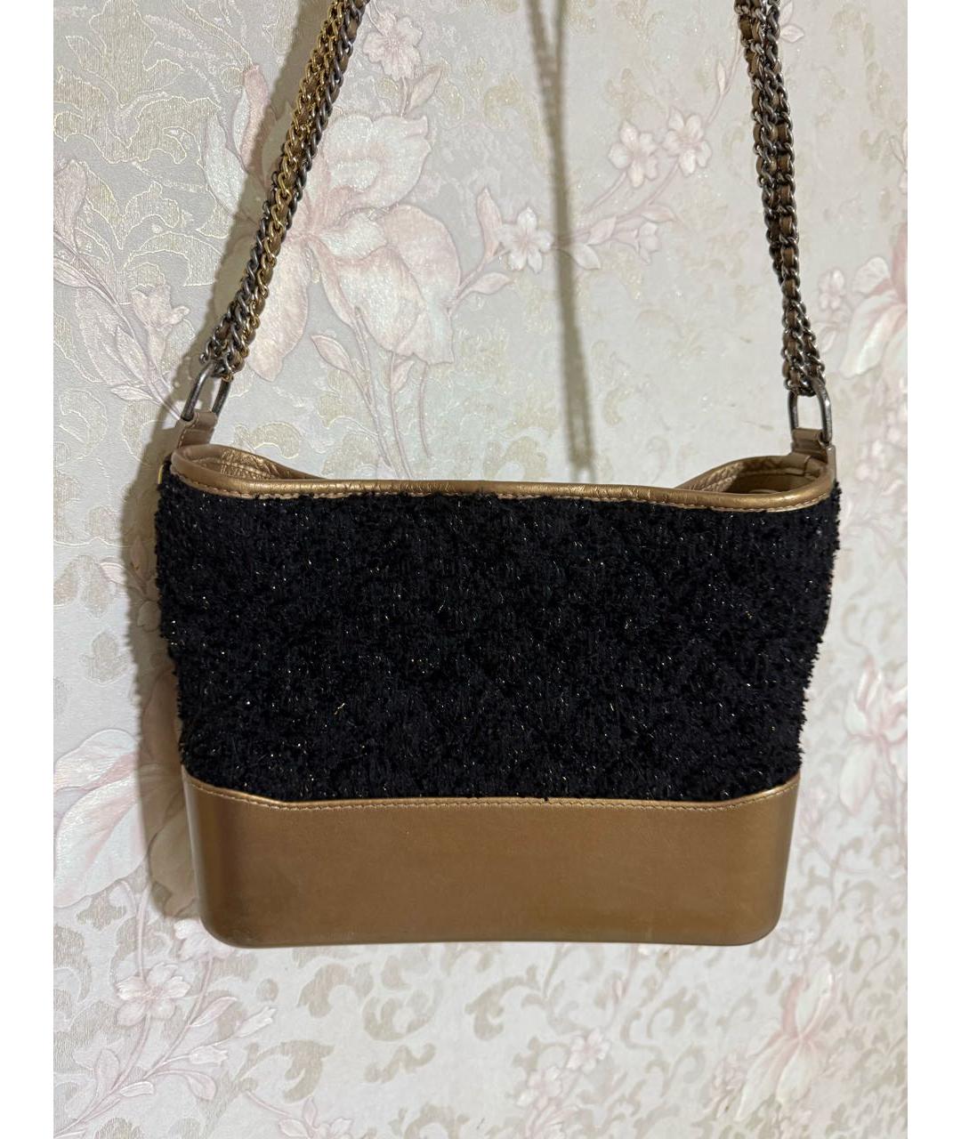 CHANEL Черная кожаная сумка через плечо, фото 5