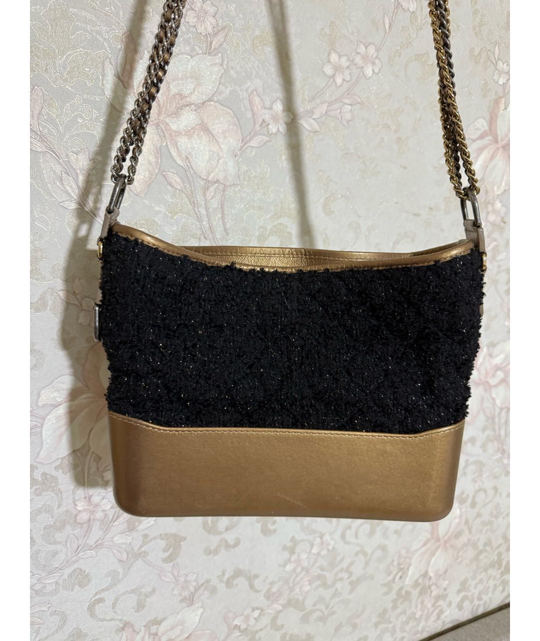 CHANEL Черная кожаная сумка через плечо, фото 3