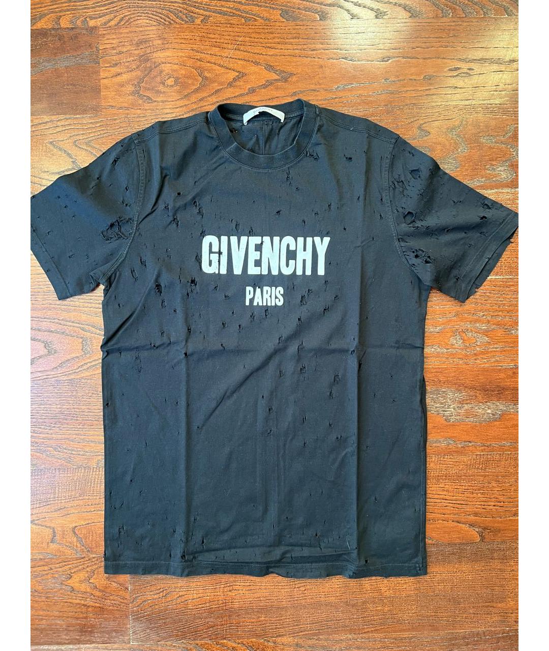 GIVENCHY Черная хлопковая футболка, фото 6