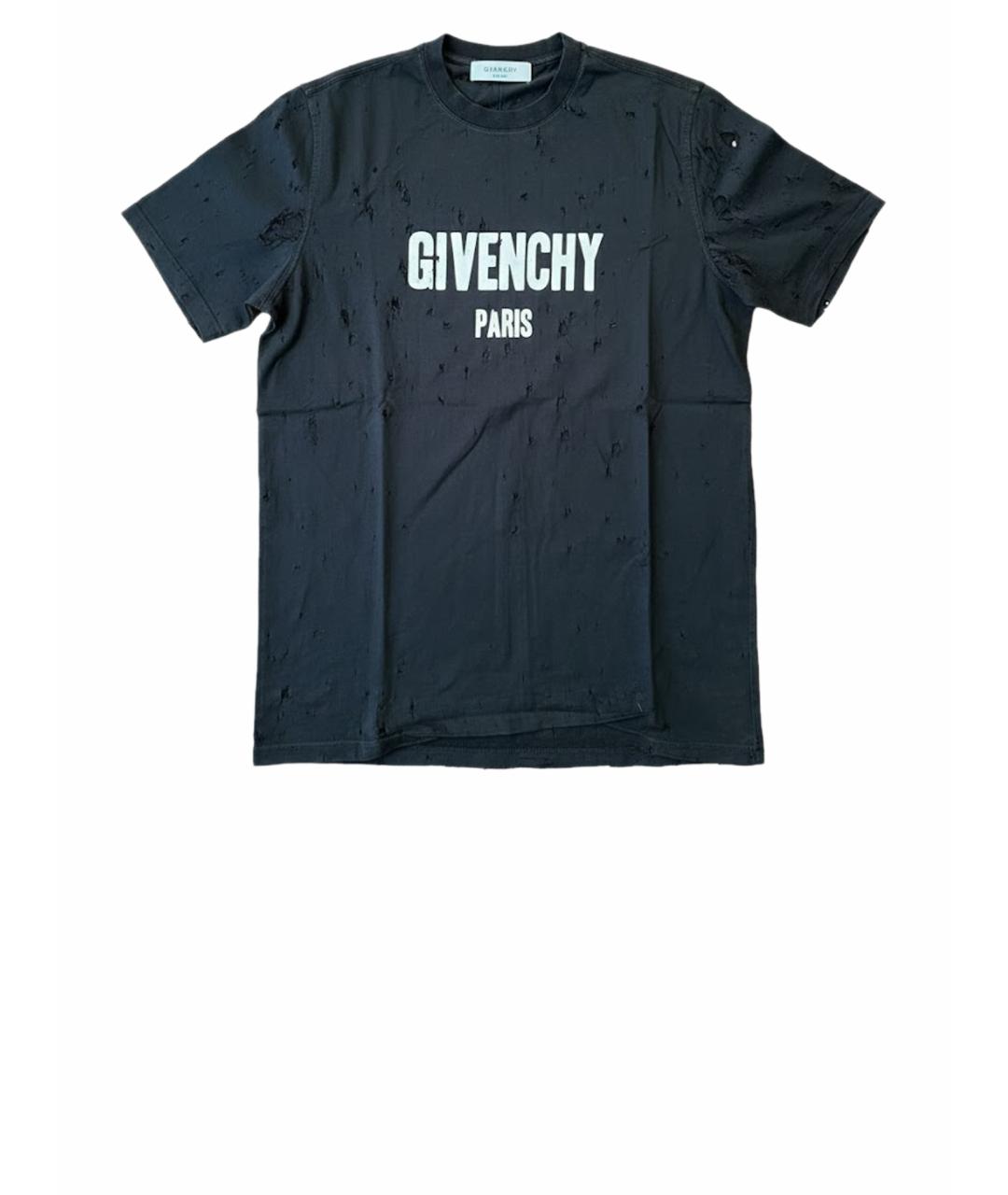 GIVENCHY Черная хлопковая футболка, фото 1