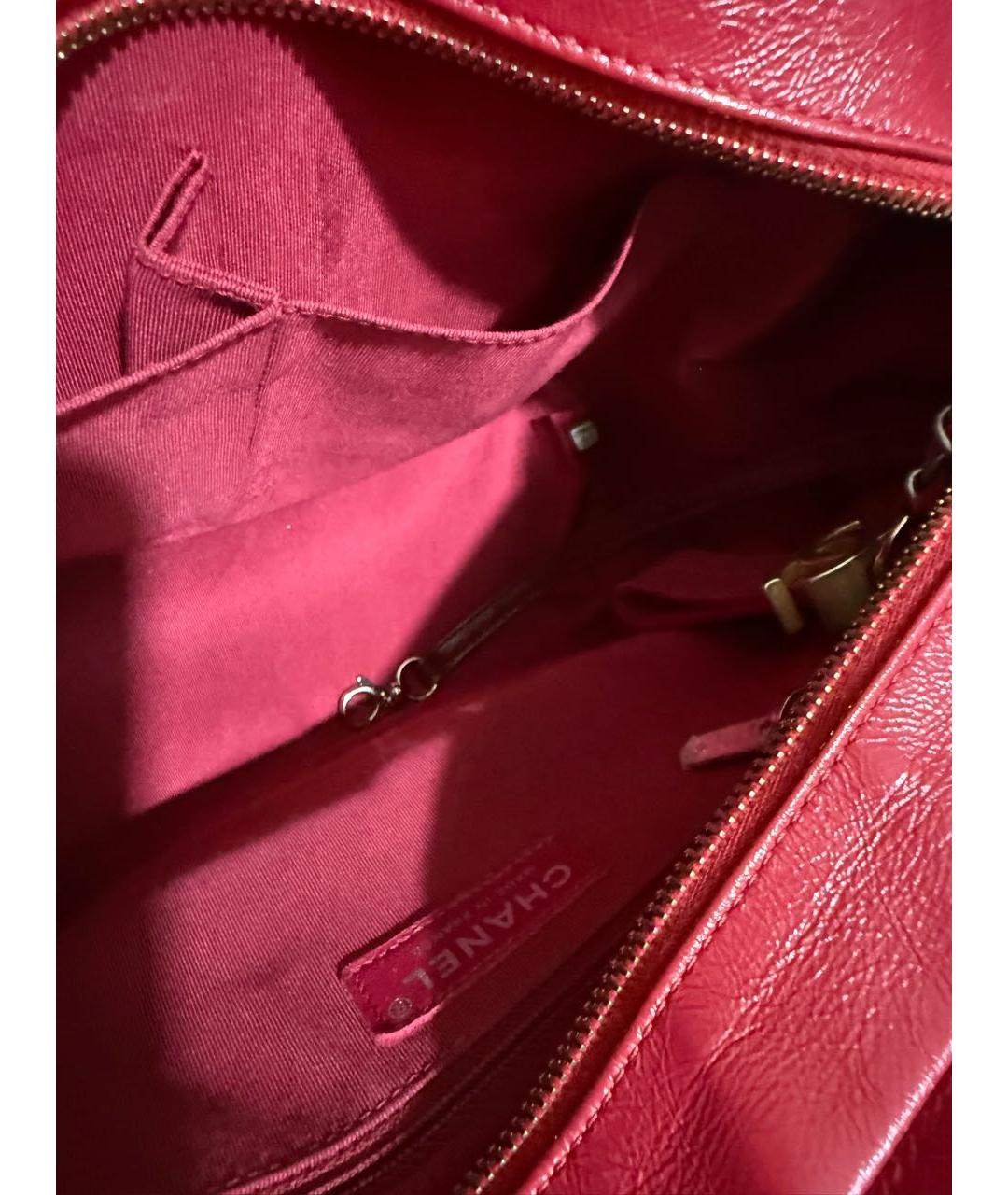 CHANEL Бордовая замшевая сумка через плечо, фото 2