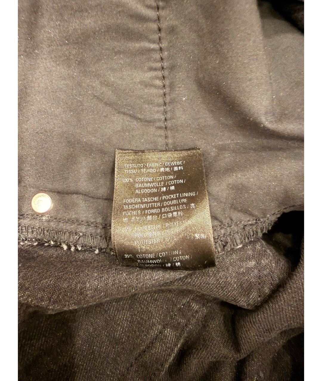 BALENCIAGA Черные хлопковые прямые джинсы, фото 6