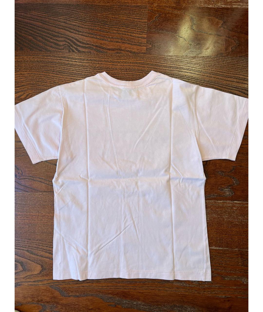 LOUIS VUITTON Розовая хлопковая футболка, фото 2