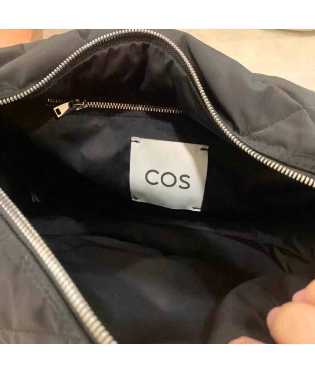 COS Черная тканевая сумка через плечо, фото 4