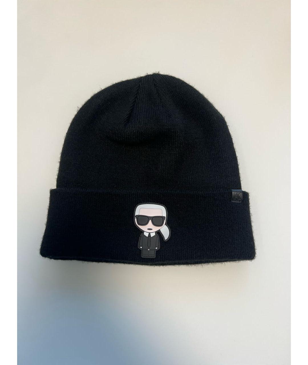 KARL LAGERFELD Черная шерстяная шапка, фото 9