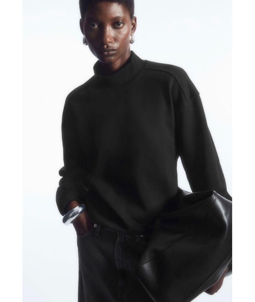 COS Черный хлопковый джемпер / свитер, фото 5