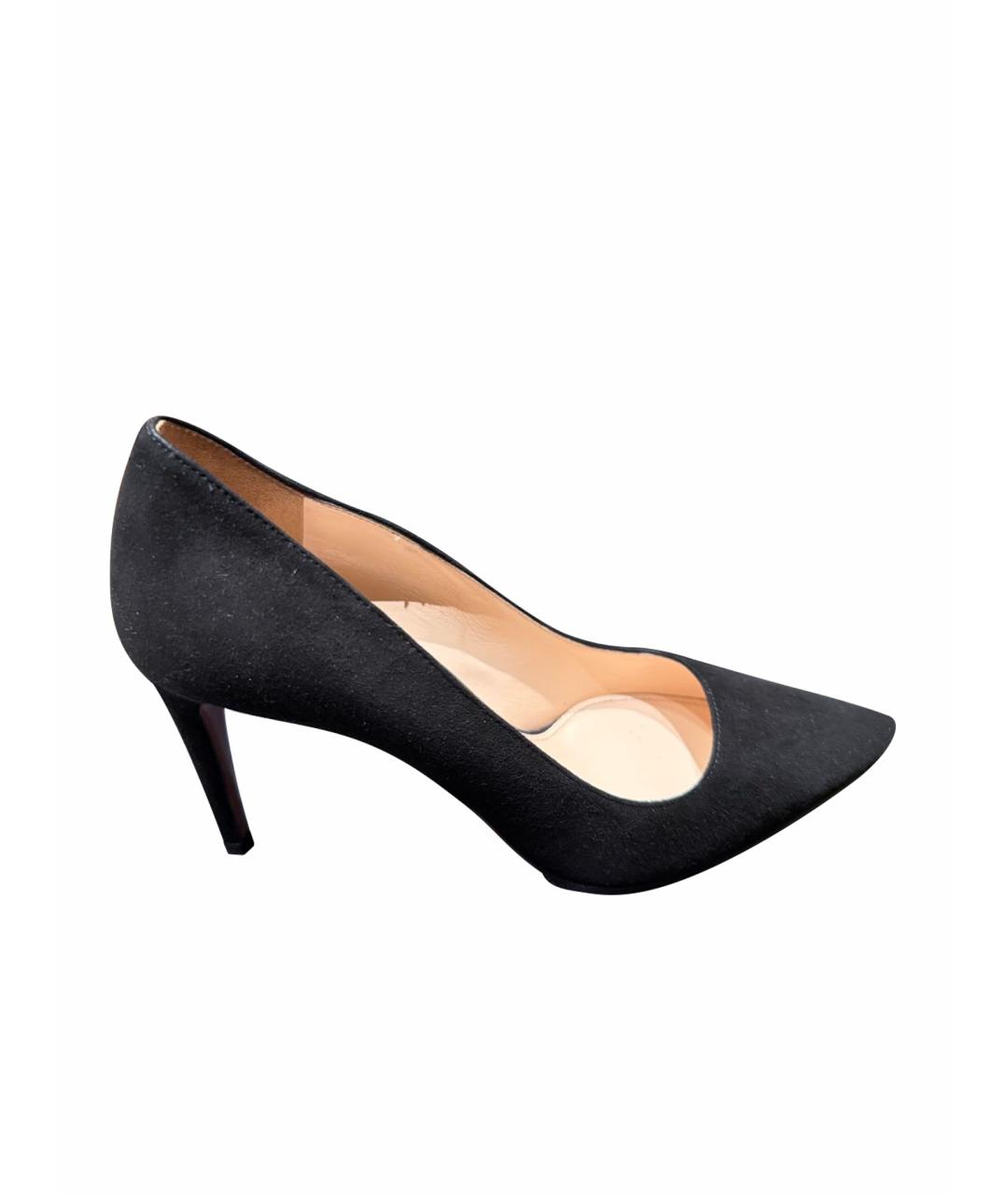 PRADA Черные замшевые туфли, фото 1