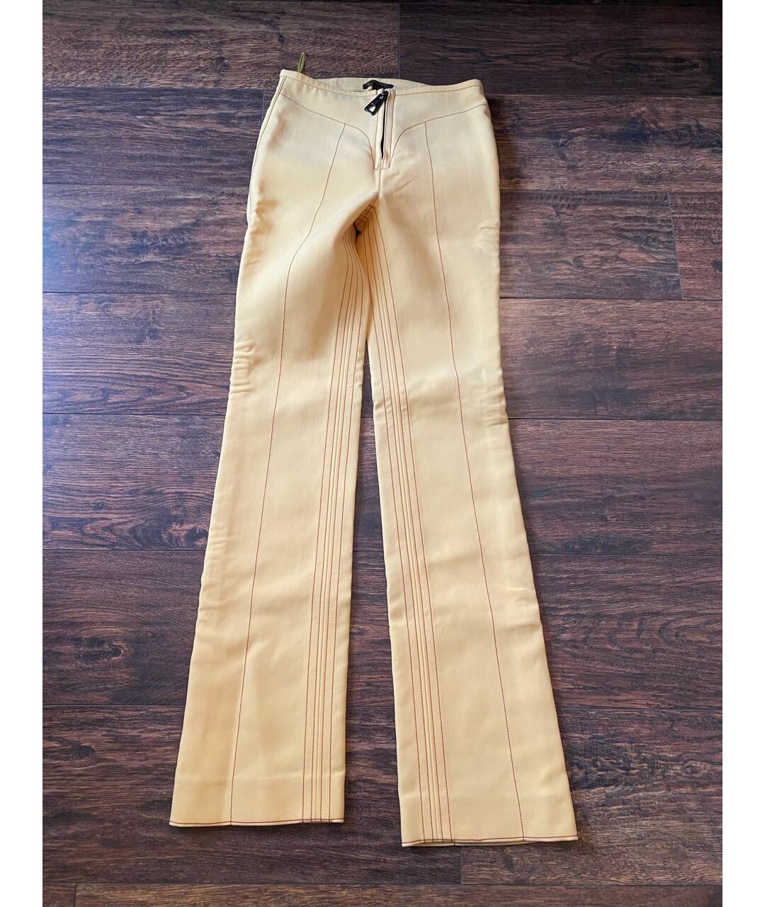 LOUIS VUITTON PRE-OWNED Желтые прямые джинсы, фото 5