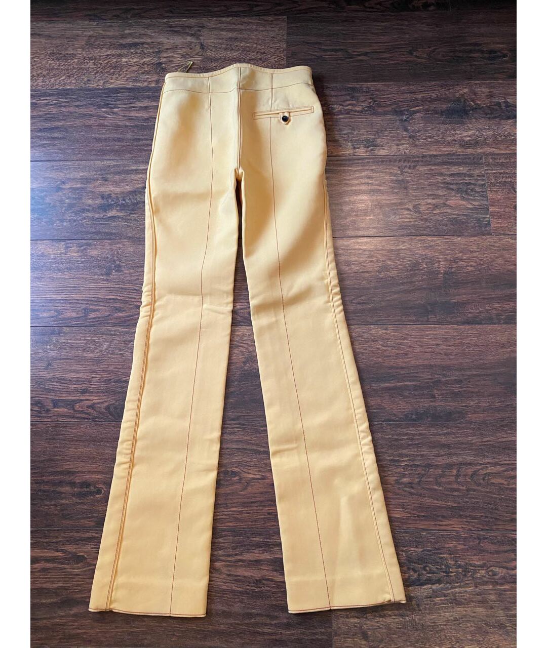 LOUIS VUITTON PRE-OWNED Желтые прямые джинсы, фото 2