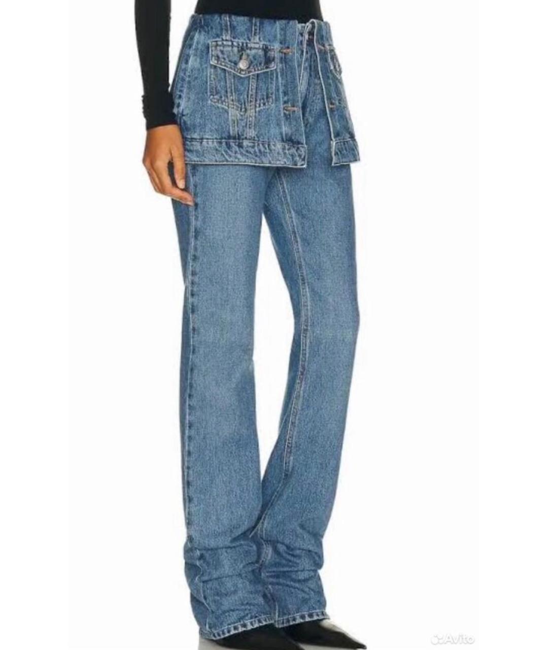 COPERNI Голубые хлопковые прямые джинсы, фото 5