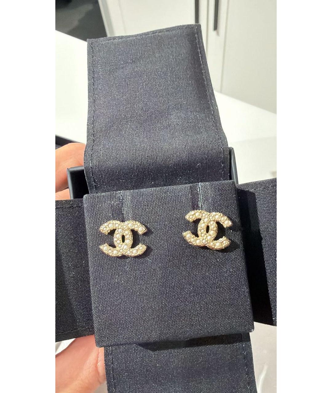 CHANEL Золотые серьги, фото 3