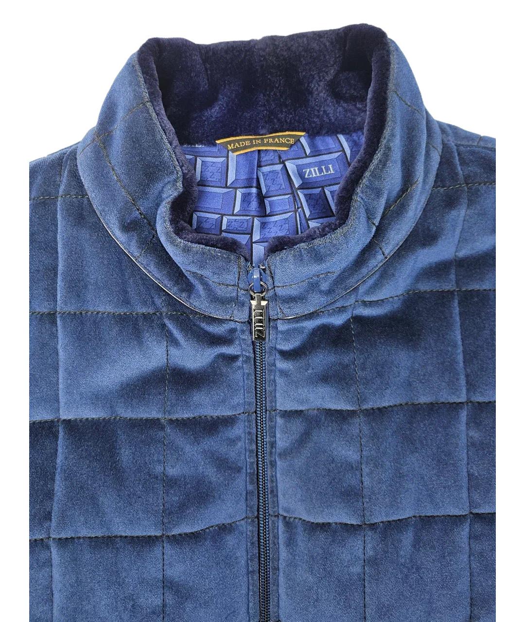 ZILLI Синяя кашемировая куртка, фото 6