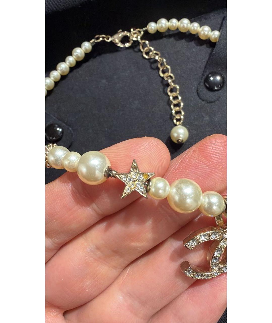 CHANEL Золотое жемчужное колье, фото 2