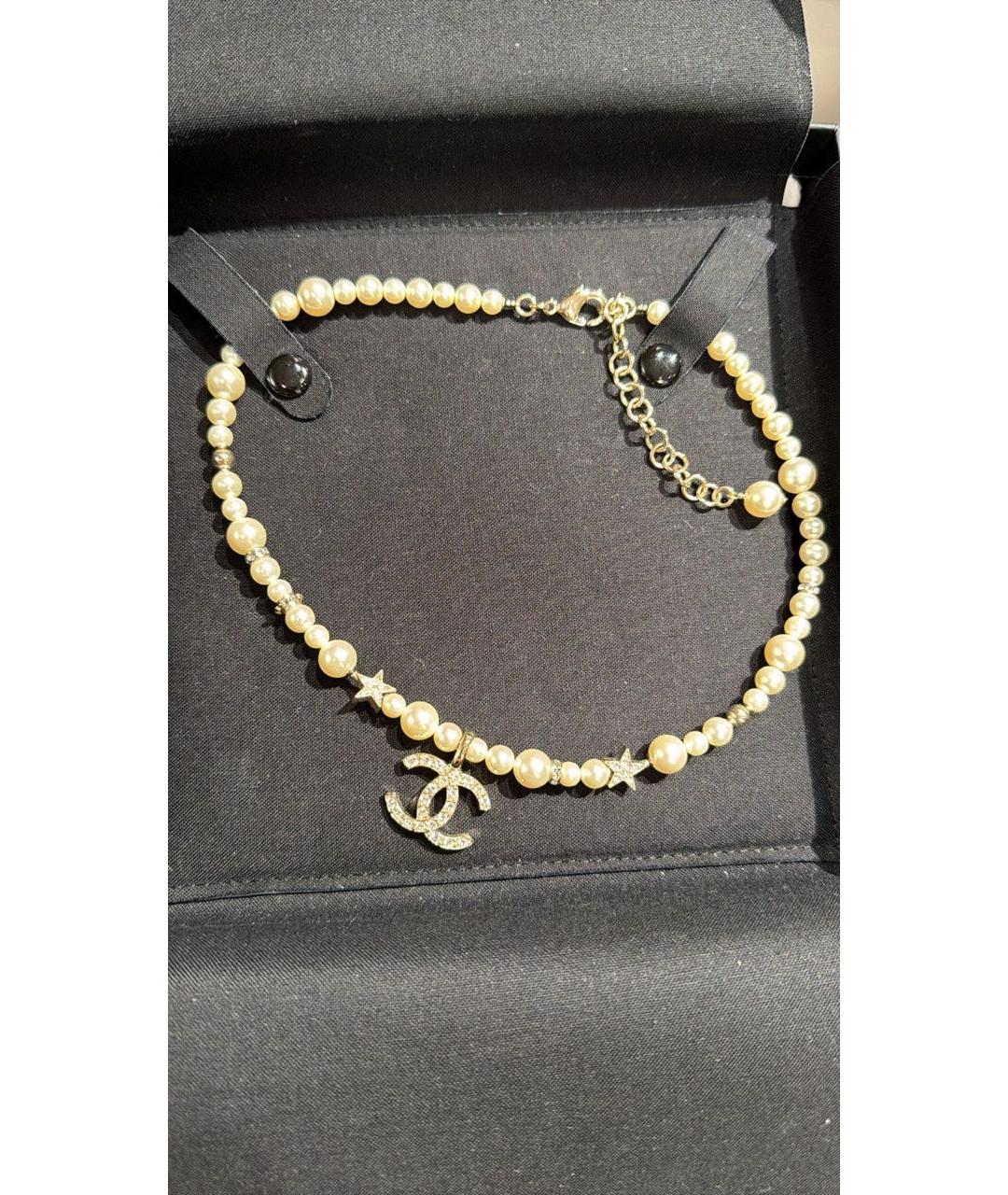 CHANEL Золотое жемчужное колье, фото 4