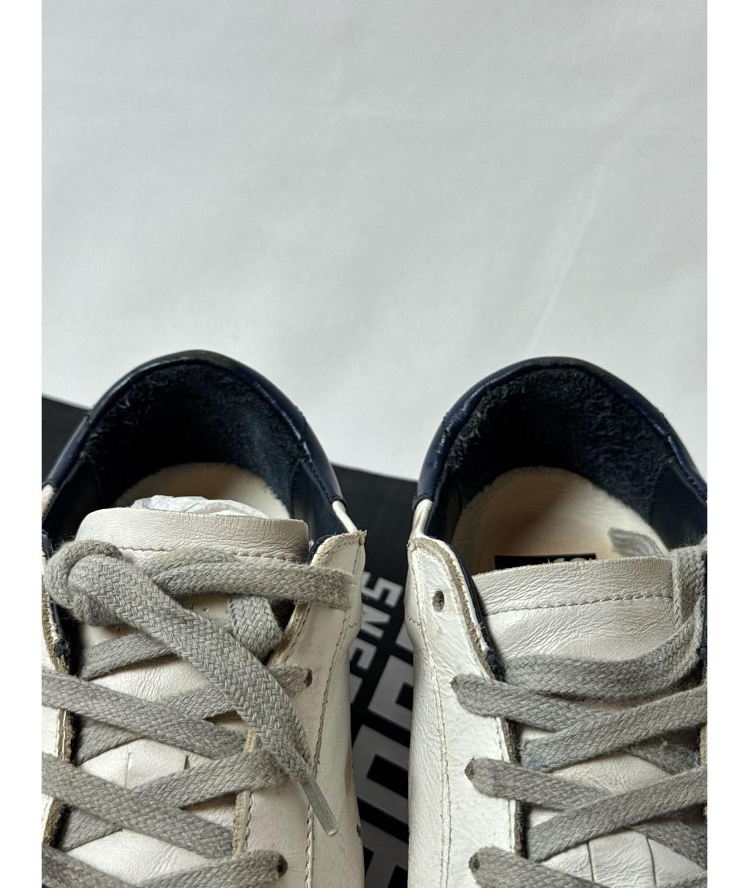 GOLDEN GOOSE DELUXE BRAND Белые кожаные кеды, фото 7