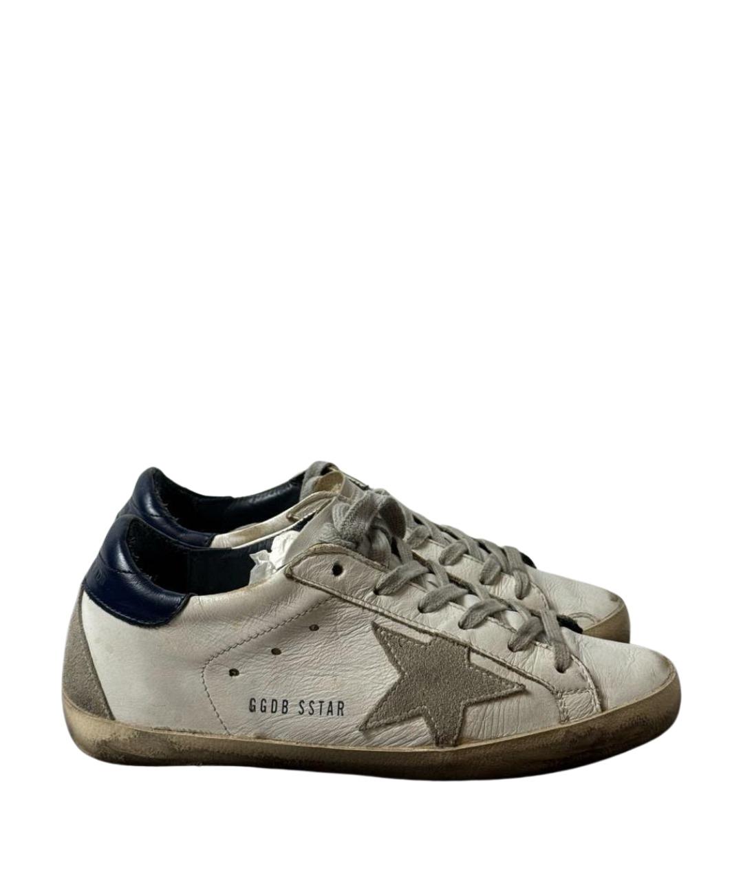 GOLDEN GOOSE DELUXE BRAND Белые кожаные кеды, фото 1