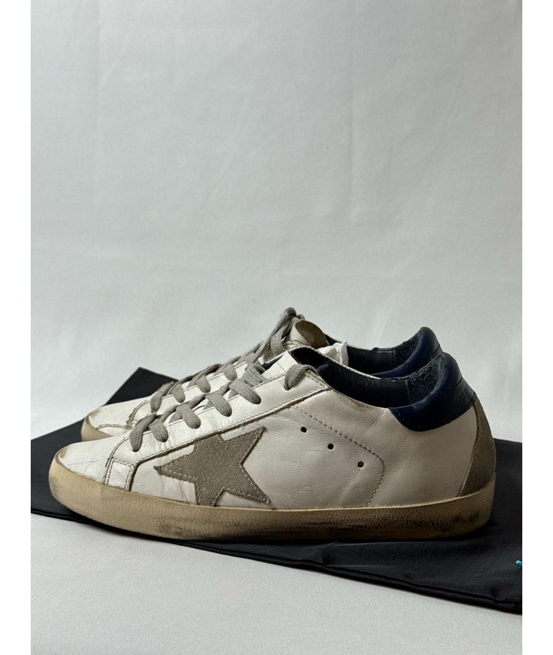 GOLDEN GOOSE DELUXE BRAND Белые кожаные кеды, фото 3