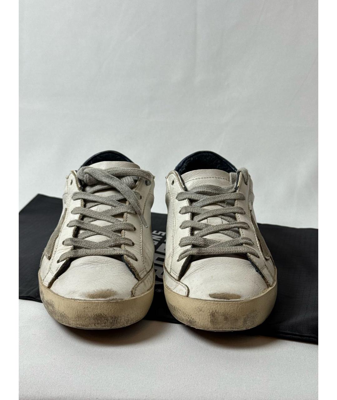 GOLDEN GOOSE DELUXE BRAND Белые кожаные кеды, фото 6