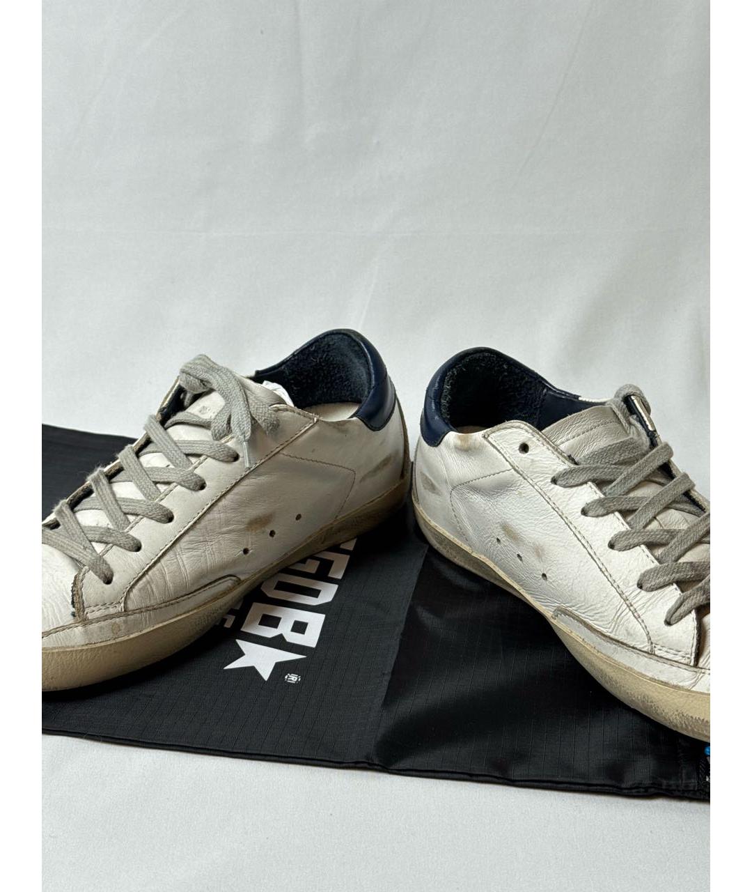 GOLDEN GOOSE DELUXE BRAND Белые кожаные кеды, фото 5