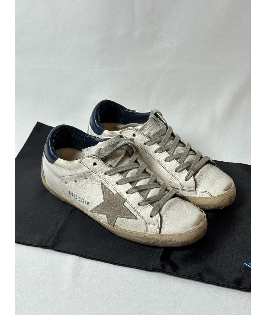GOLDEN GOOSE DELUXE BRAND Белые кожаные кеды, фото 2