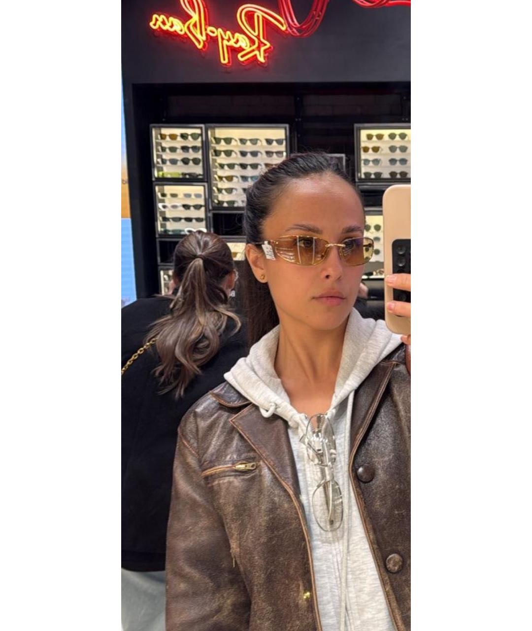 MIU MIU Желтые солнцезащитные очки, фото 2