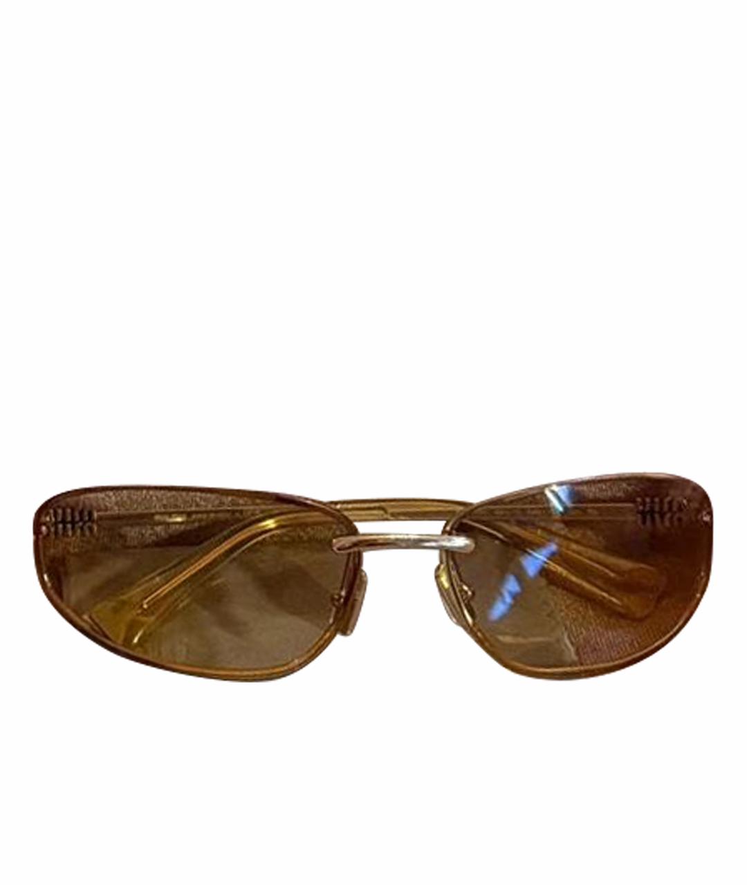 MIU MIU Желтые солнцезащитные очки, фото 1