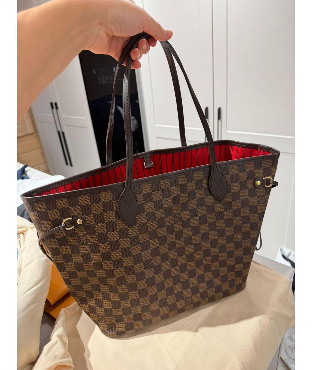 LOUIS VUITTON Коричневая сумка тоут, фото 5