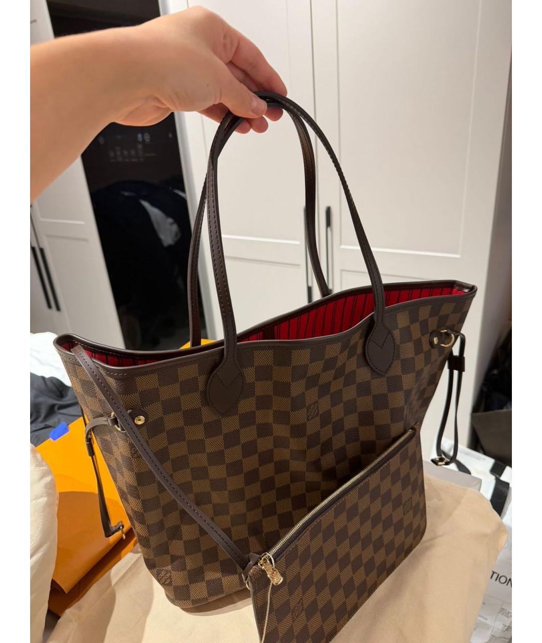 LOUIS VUITTON Коричневая сумка тоут, фото 2