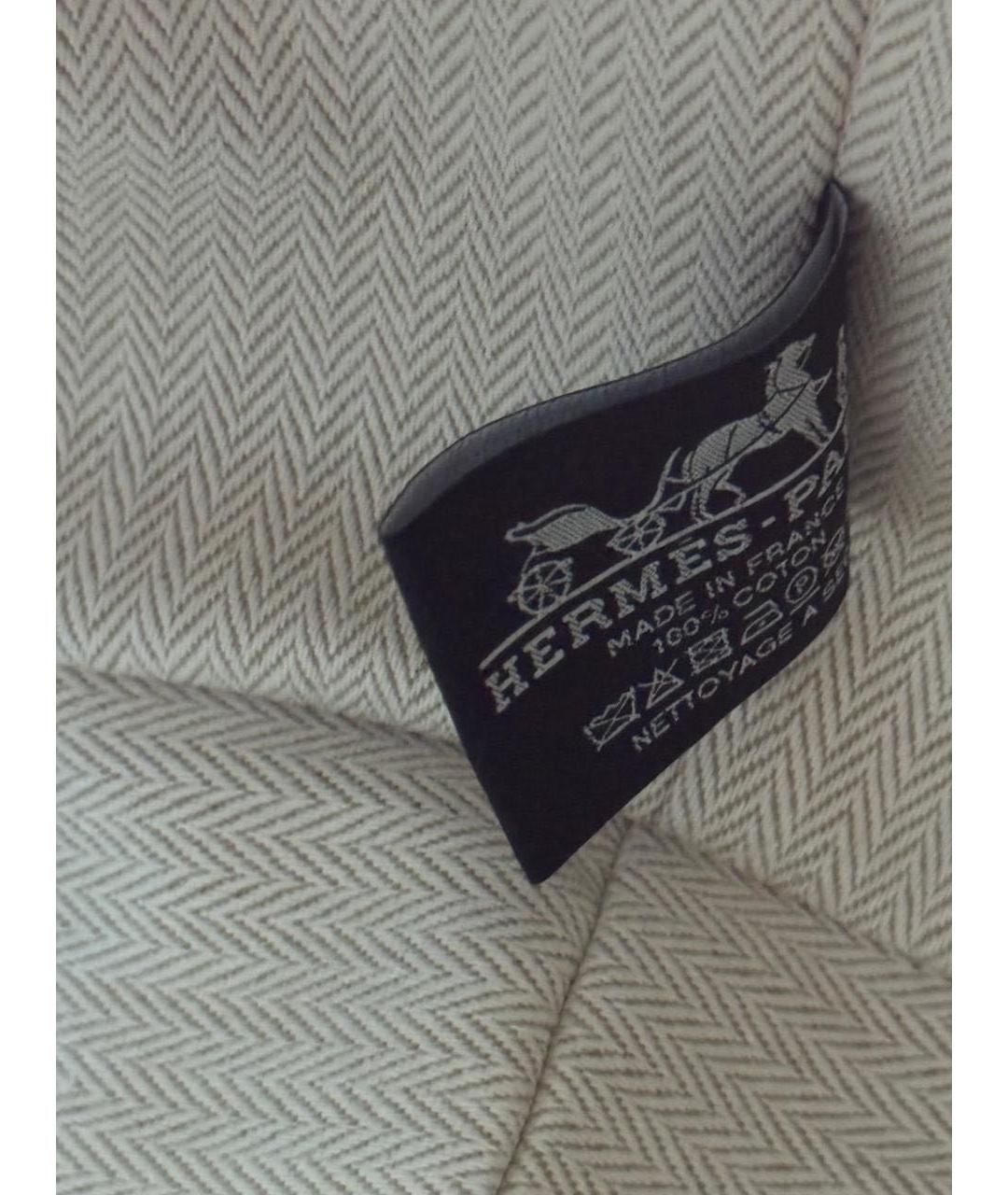 HERMES Зеленая тканевая косметичка, фото 4