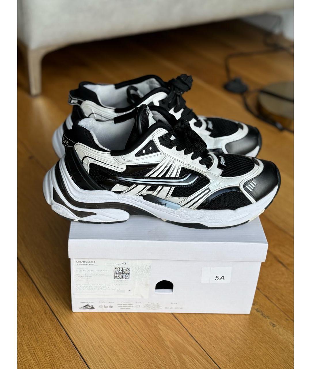 ASH Черные низкие кроссовки / кеды, фото 9