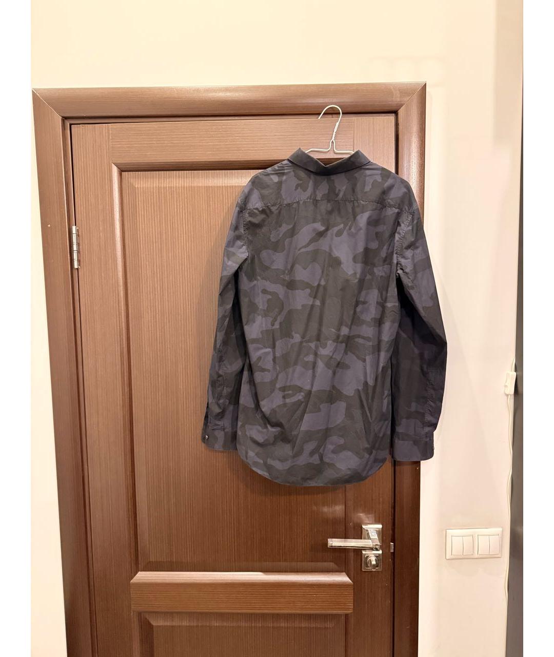 VALENTINO Черная хлопковая кэжуал рубашка, фото 2