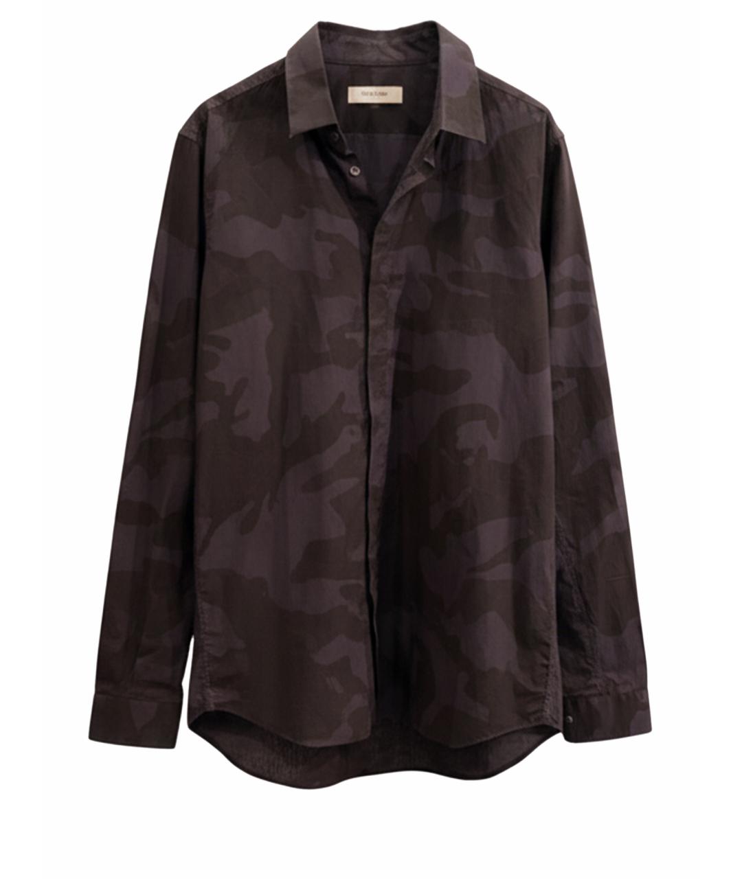 VALENTINO Черная хлопковая кэжуал рубашка, фото 1