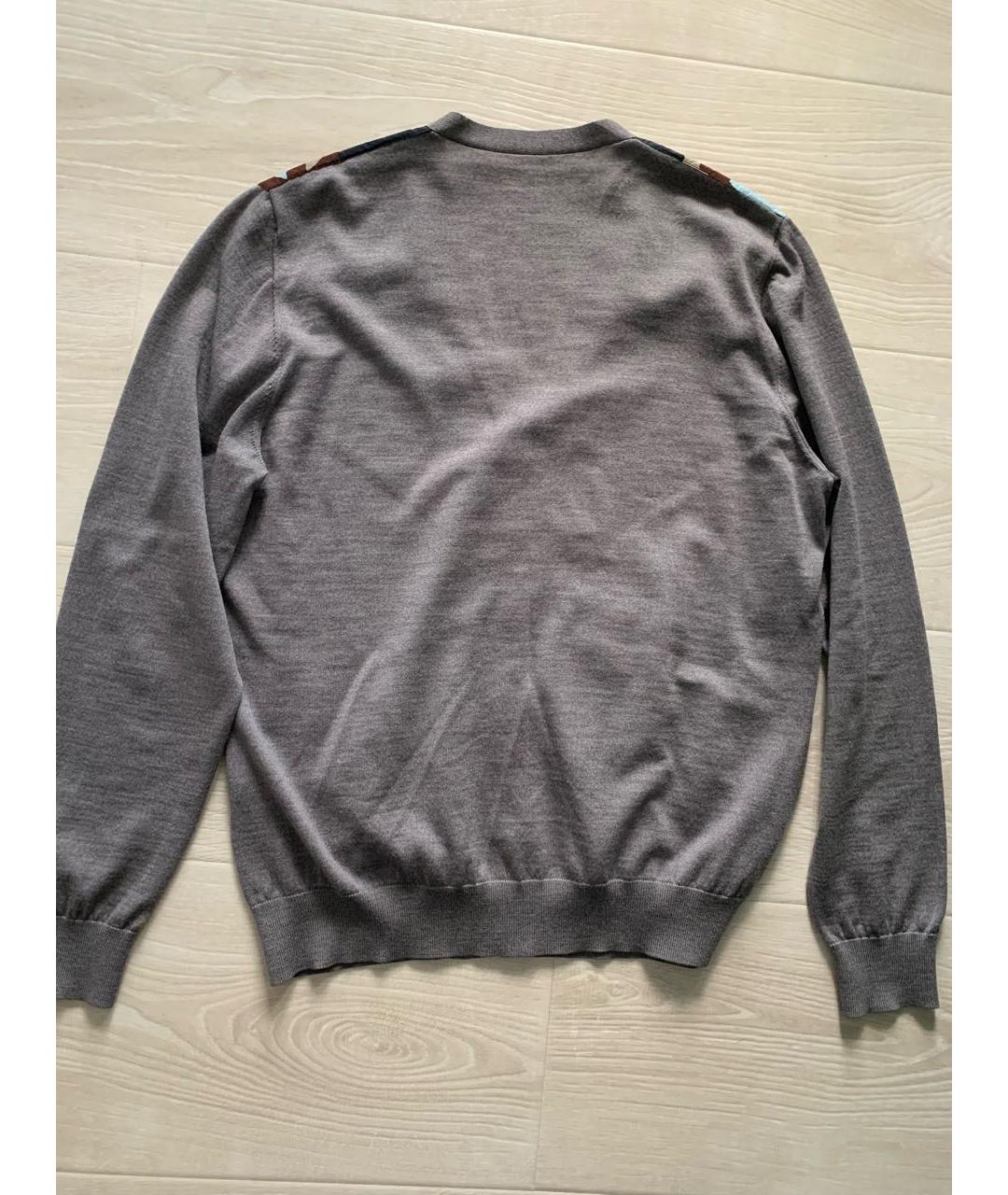 DSQUARED2 Серый шерстяной кардиган, фото 2