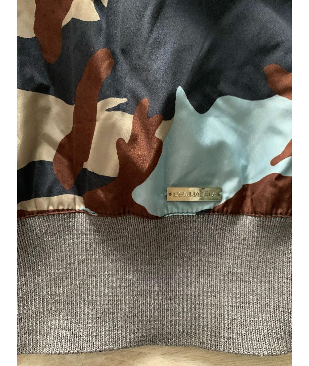 DSQUARED2 Серый шерстяной кардиган, фото 6