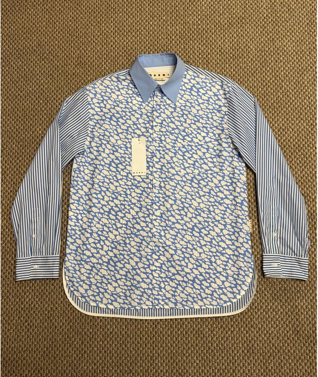 MARNI Мульти хлопковая кэжуал рубашка, фото 4