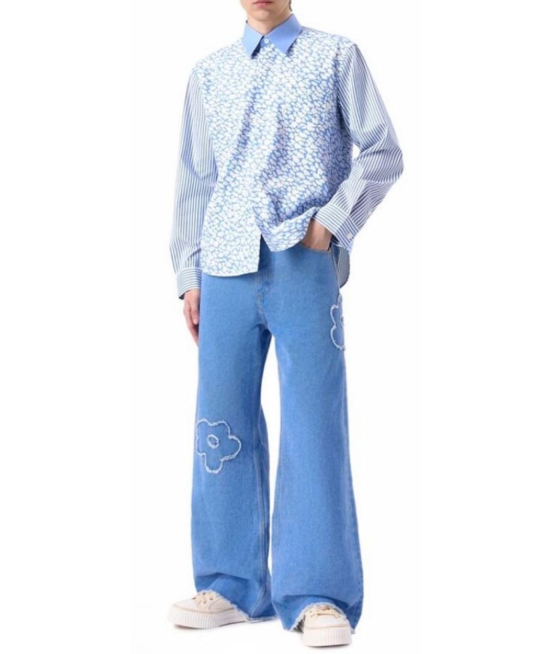 MARNI Мульти хлопковая кэжуал рубашка, фото 8