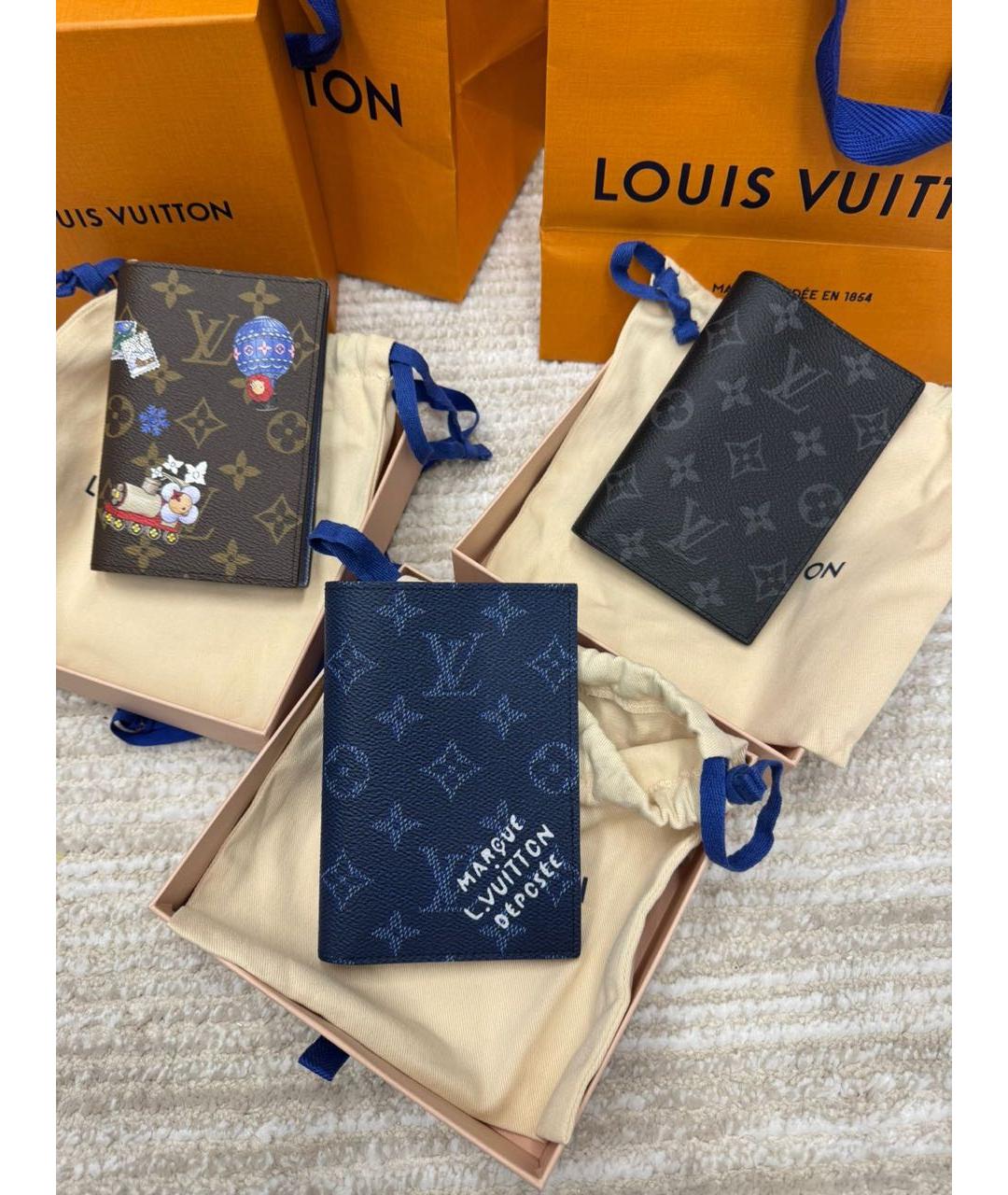 LOUIS VUITTON Синий кардхолдер, фото 2