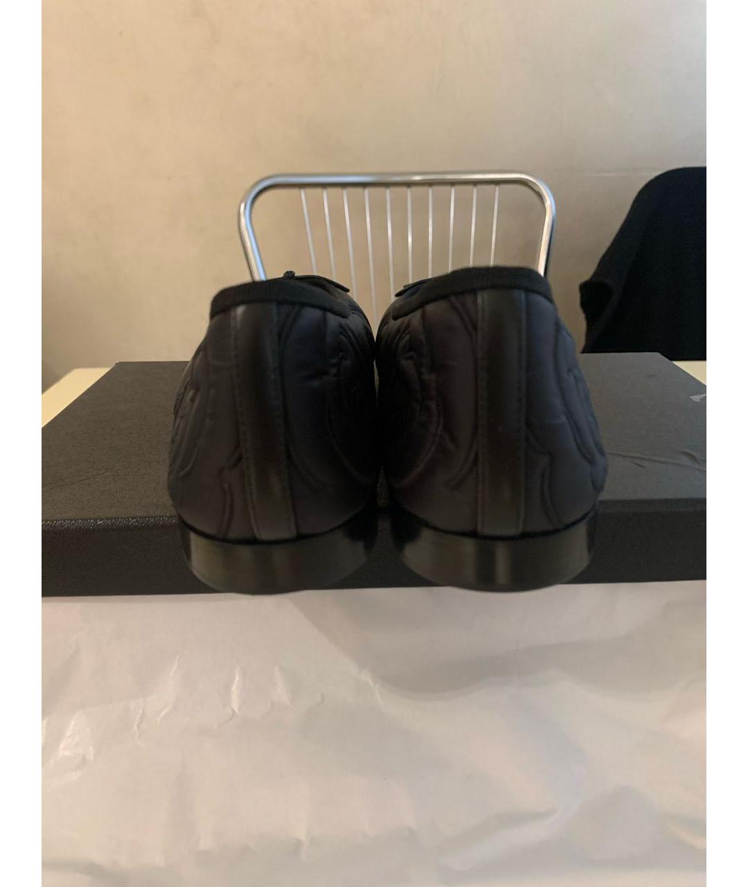 CHANEL Черные текстильные балетки, фото 4