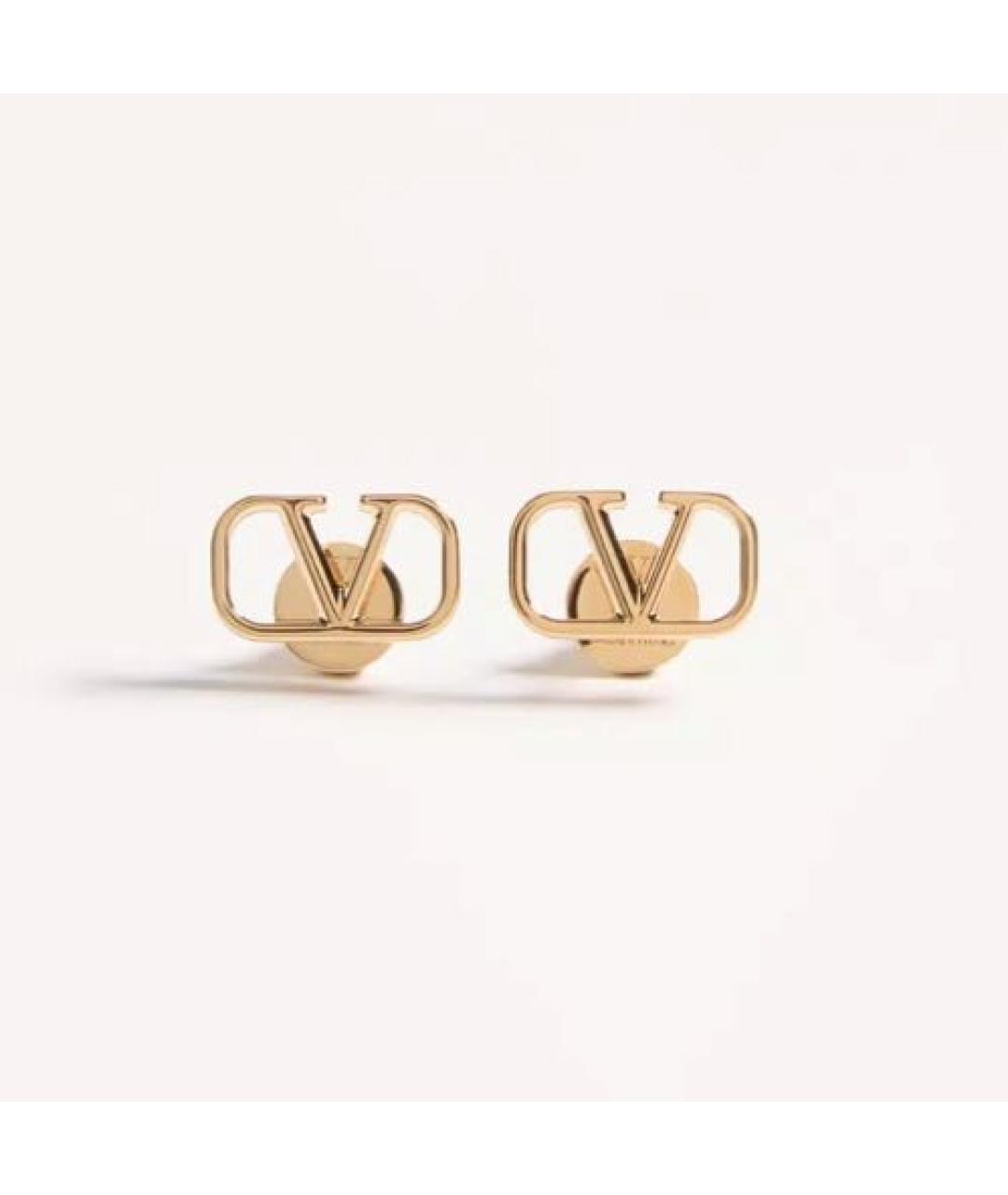 VALENTINO Золотые металлические серьги, фото 4