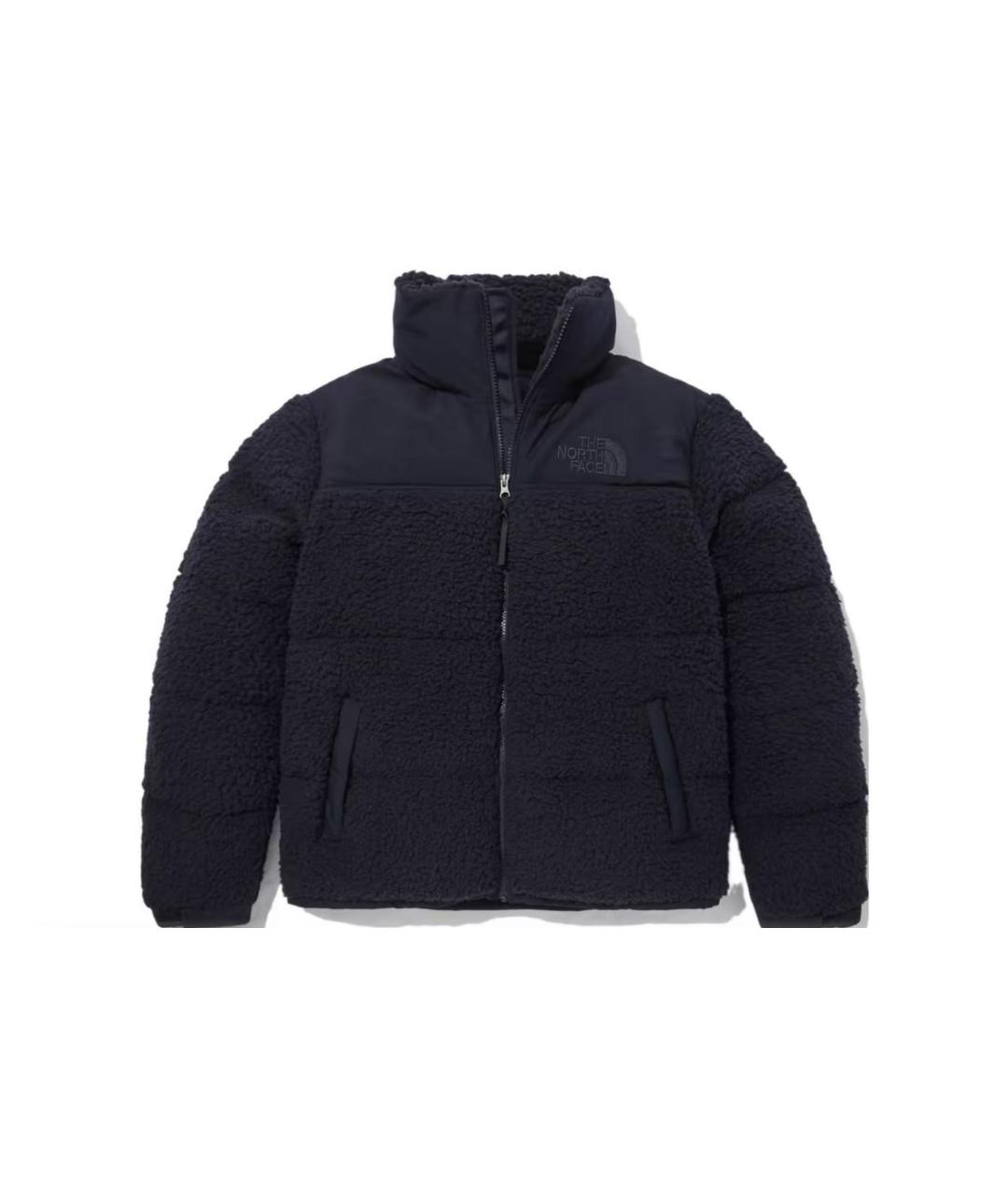 THE NORTH FACE Темно-синий замшевый пуховик, фото 2